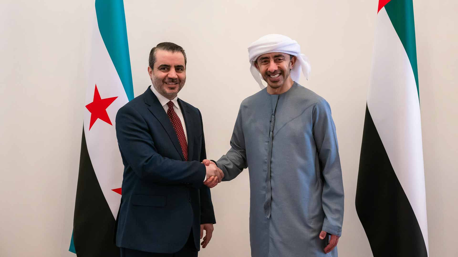 Abdullah bin Zayed receives Syrian Foreign Minister