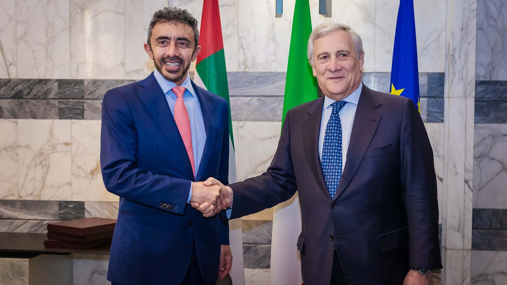 Abdullah bin Zayed, Italian FM discuss strengthening ties
