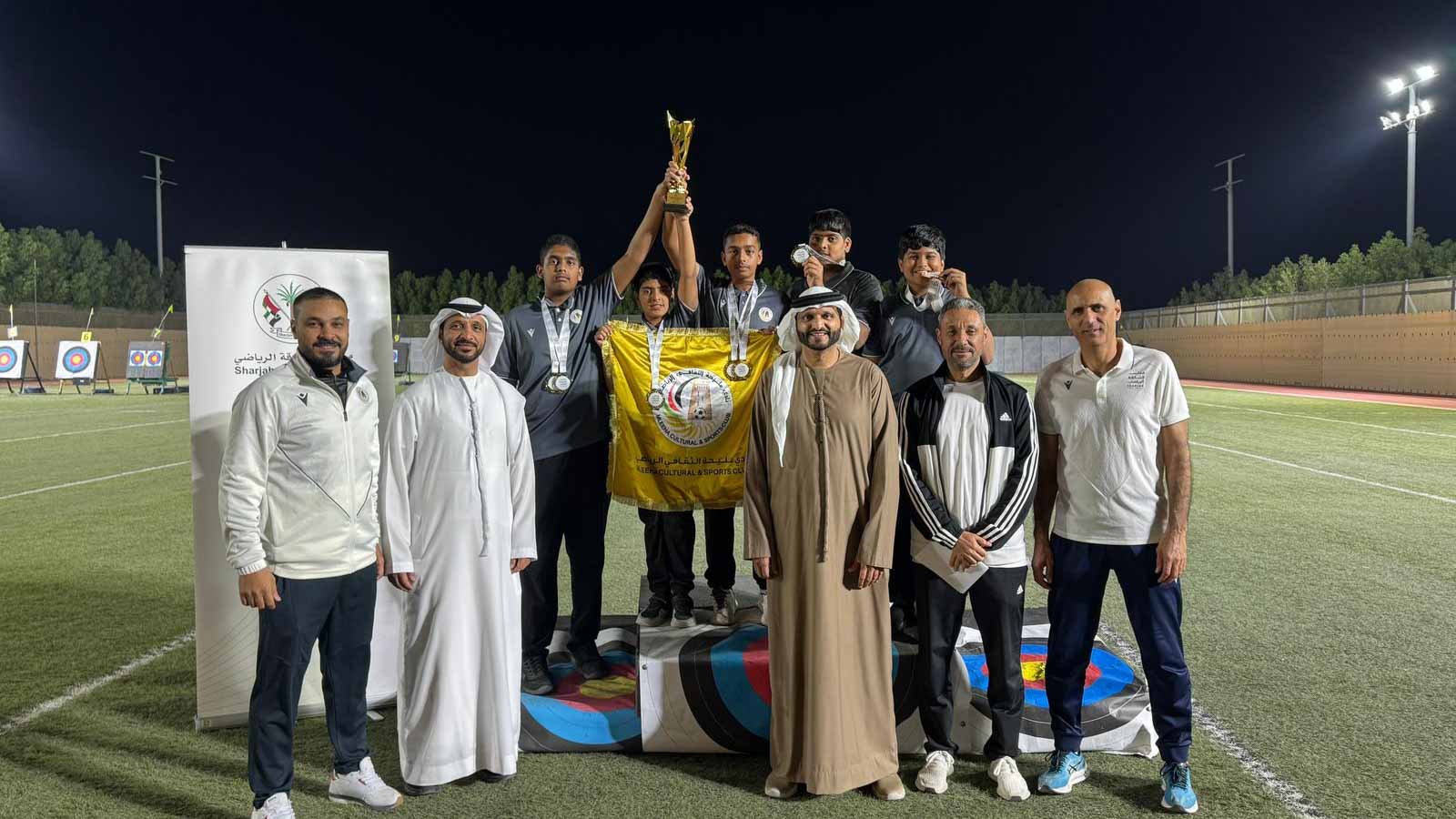 نادي مليحة يفوز  بكأس المركز الأول في ختام بطولة الشارقة الرياضي