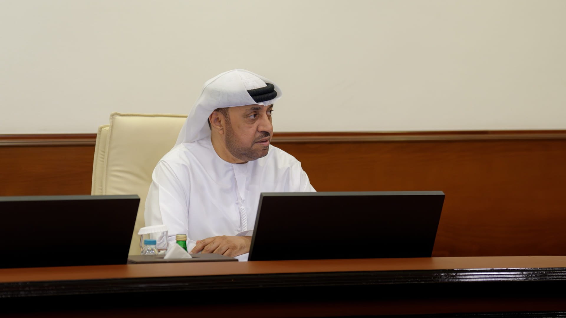 صورة بعنوان: <span class="scChromeData">{"commands":[{"click":"chrome:common:edititem({command:\"webedit:open\"})","header":"Edit the related item","icon":"/temp/iconcache/office/16x16/cubes.png","disabledIcon":"/temp/cubes_disabled16x16.png","isDivider":false,"tooltip":"Edit the related item in the Content Editor.","type":"common"},{"click":"chrome:rendering:personalize({command:\"webedit:personalize\"})","header":"Personalize","icon":"/temp/iconcache/office/16x16/users_family.png","disabledIcon":"/temp/users_family_disabled16x16.png","isDivider":false,"tooltip":"Create or edit personalization for this component.","type":"sticky"},{"click":"chrome:rendering:editvariations({command:\"webedit:editvariations\"})","header":"Edit variations","icon":"/temp/iconcache/office/16x16/windows.png","disabledIcon":"/temp/windows_disabled16x16.png","isDivider":false,"tooltip":"Edit the variations.","type":"sticky"}],"contextItemUri":"sitecore://master/{F151A7D5-6205-4A0B-AE55-C74317EE6124}?lang=ar&ver=1","custom":{},"displayName":"Title","expandedDisplayName":"This is require field and Maximum 90 character is allow"}</span><span sc_parameters="prevent-line-break=true" class="scWebEditInput scEnabledChrome" id="fld_F151A7D562054A0BAE55C74317EE6124_E873DAB3C3324E8EB106973D9F53F5B7_ar_1_10b389ff992f4f2e9a2ac95c8e0d7187_1110_edit" contenteditable="true" scdefaulttext="[No text in field]" scfieldtype="single-line text" sc-part-of="field">ولي عهد الشارقة يترأس اجتماع مجلس أكاديمية العلوم الشرطية</span>_7077AD6165EC4313B658C2CCB9C20CB8