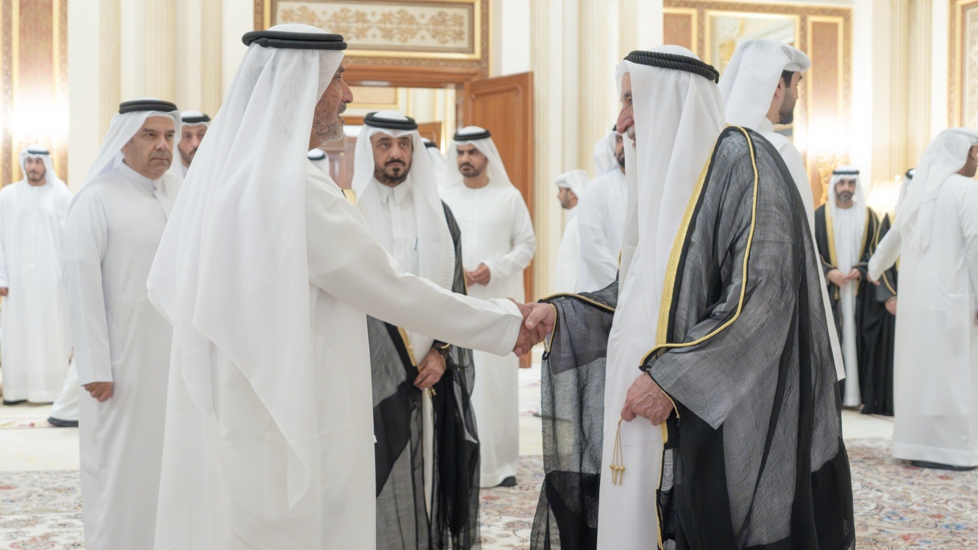During receiving well wishers