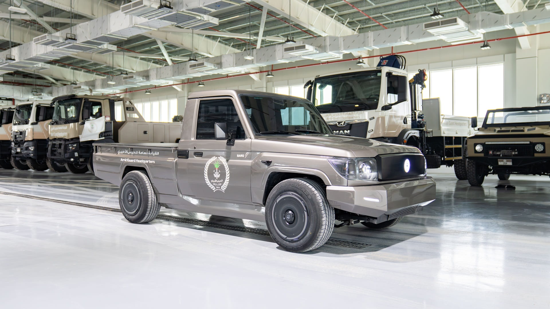 Amiri Guard launches "Barq" electric patrol vehicle 