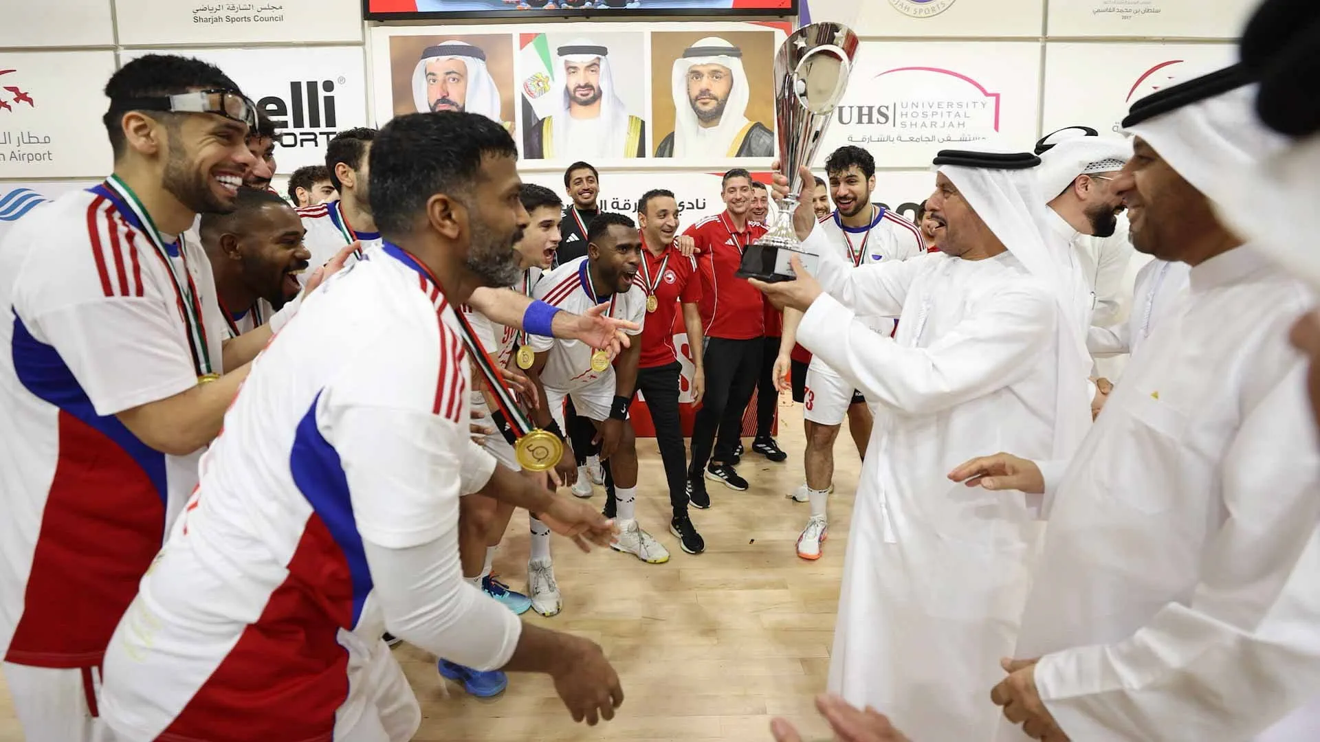 Image for the title: Bin Hindi: Sharjah Ruler’s support drives Sharjah Club to success