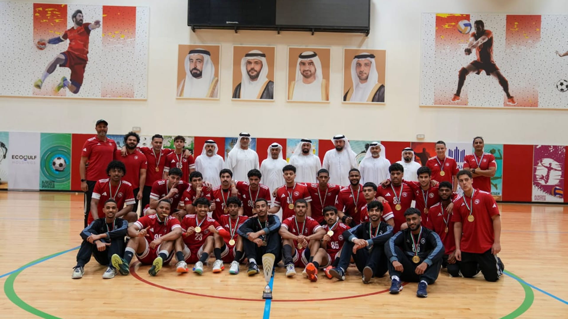 Image for the title: Sharjah crowned inaugural Super League champions 