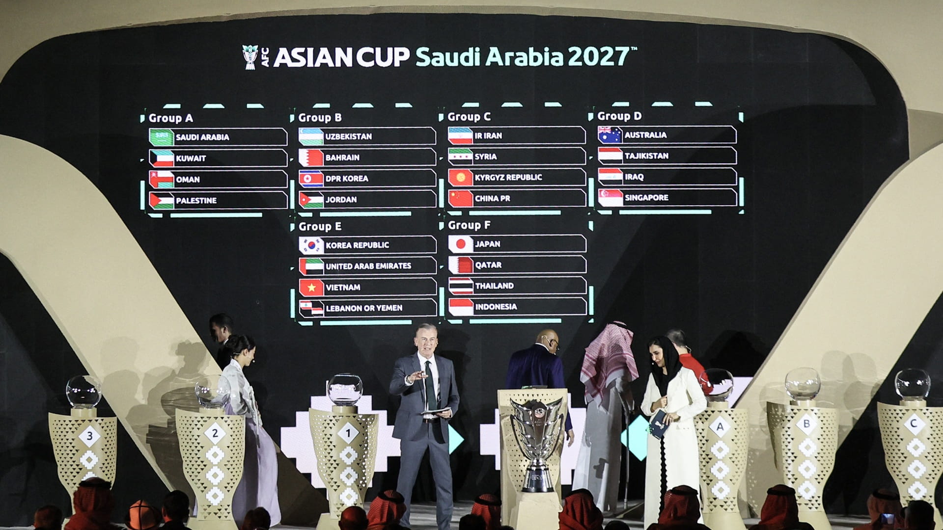 قرعة كأس آسيا 2027 تضع منتخب الإمارات في المجموعة الخامسة 
