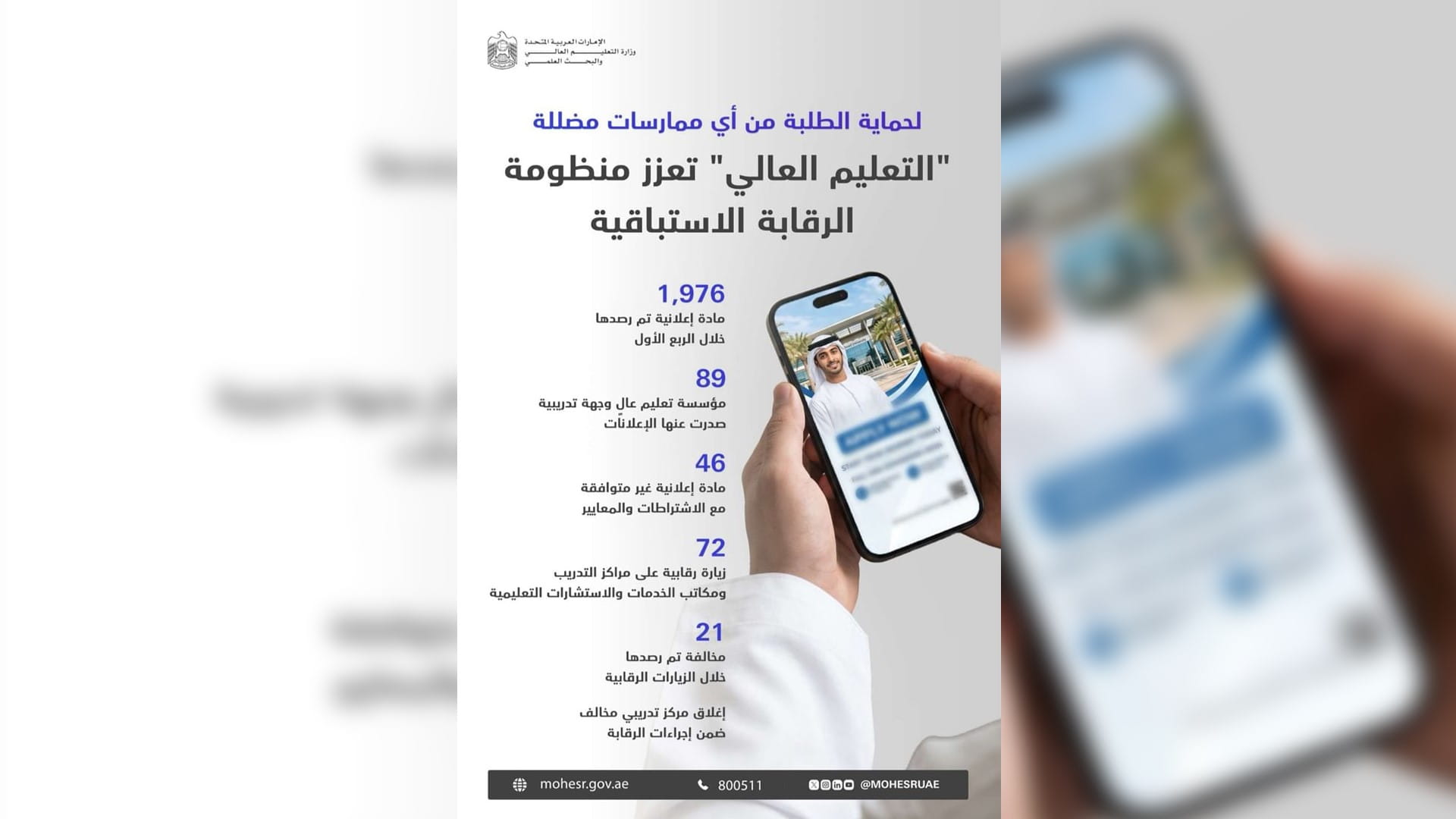 التعليم العالي ترصد 1976مادة إعلانية منها 46 غير مطابقة للاشتراطات