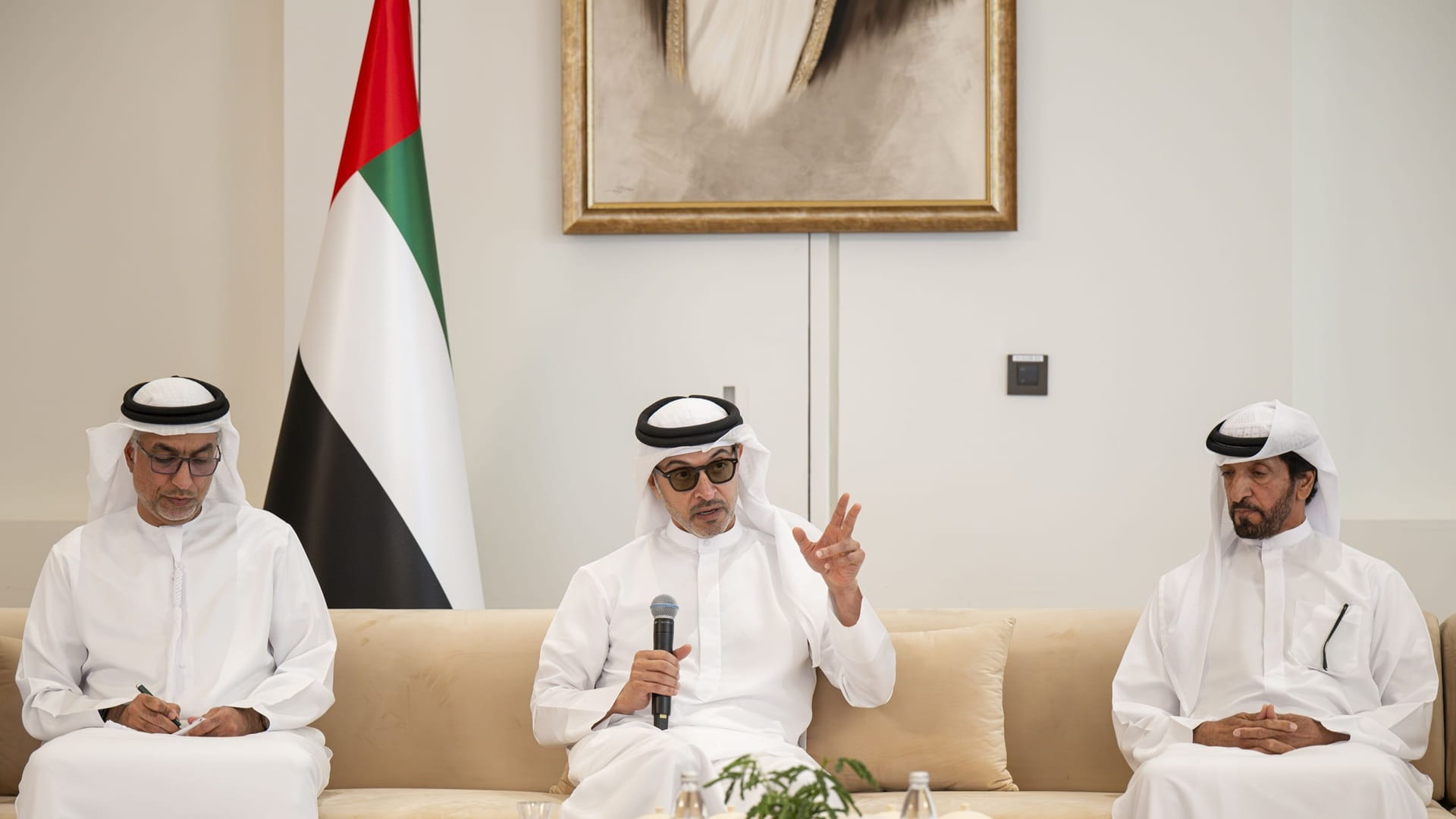 Hazza bin Zayed tours Al Shiwayb area in Al Ain
