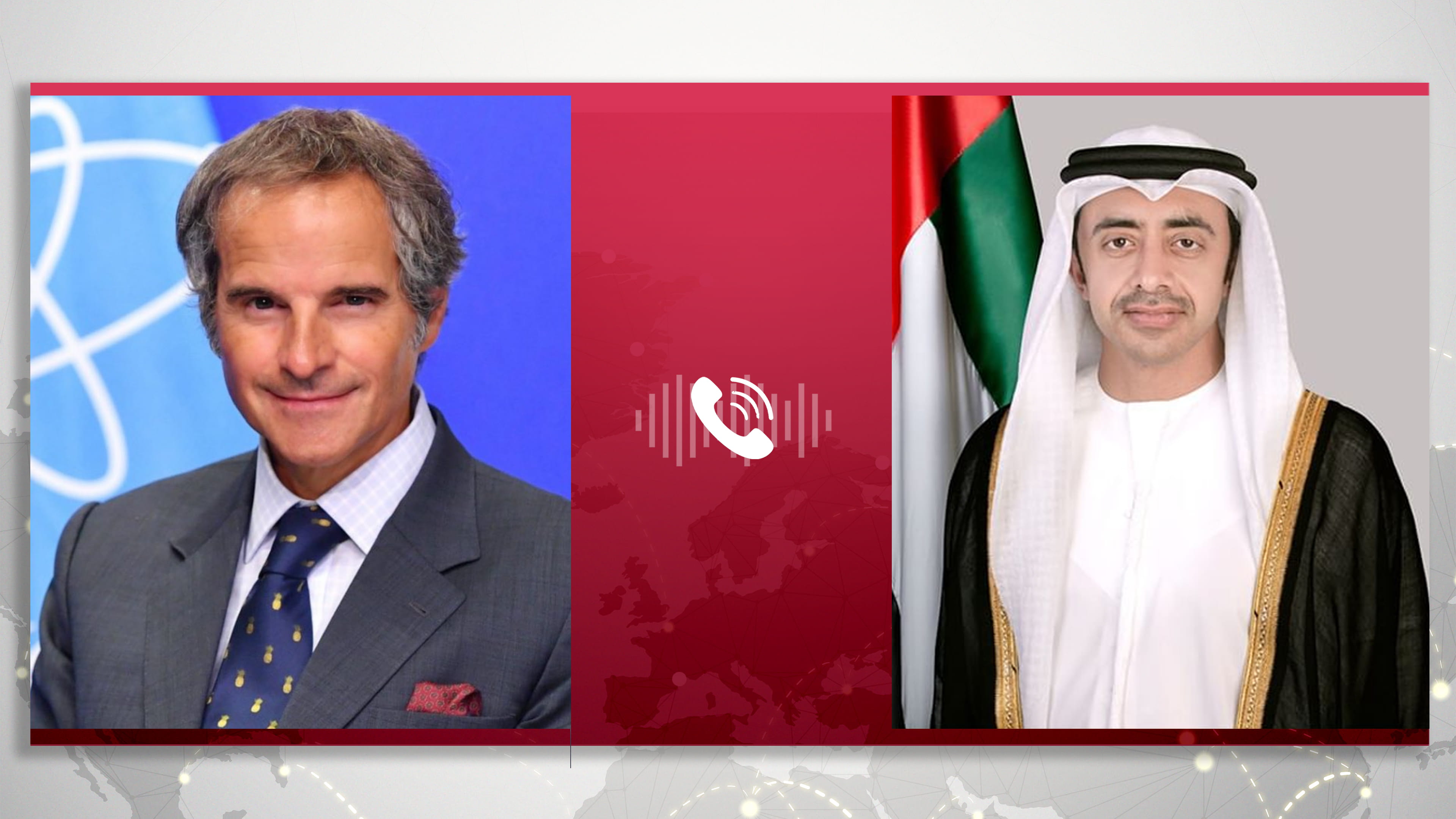 عبد الله بن زايد يدين باتصال هاتفي مع غروسي استهداف محيط "براكة" 