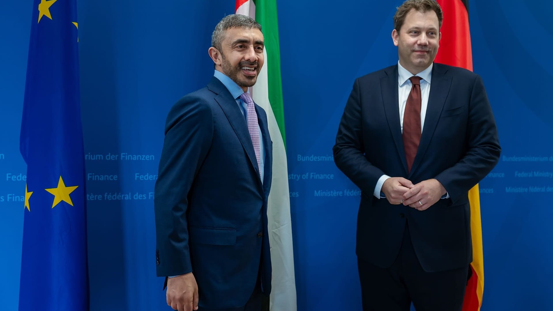 Image for the title: Abdullah bin Zayed meets German Vice Chancellor & Finance Minister