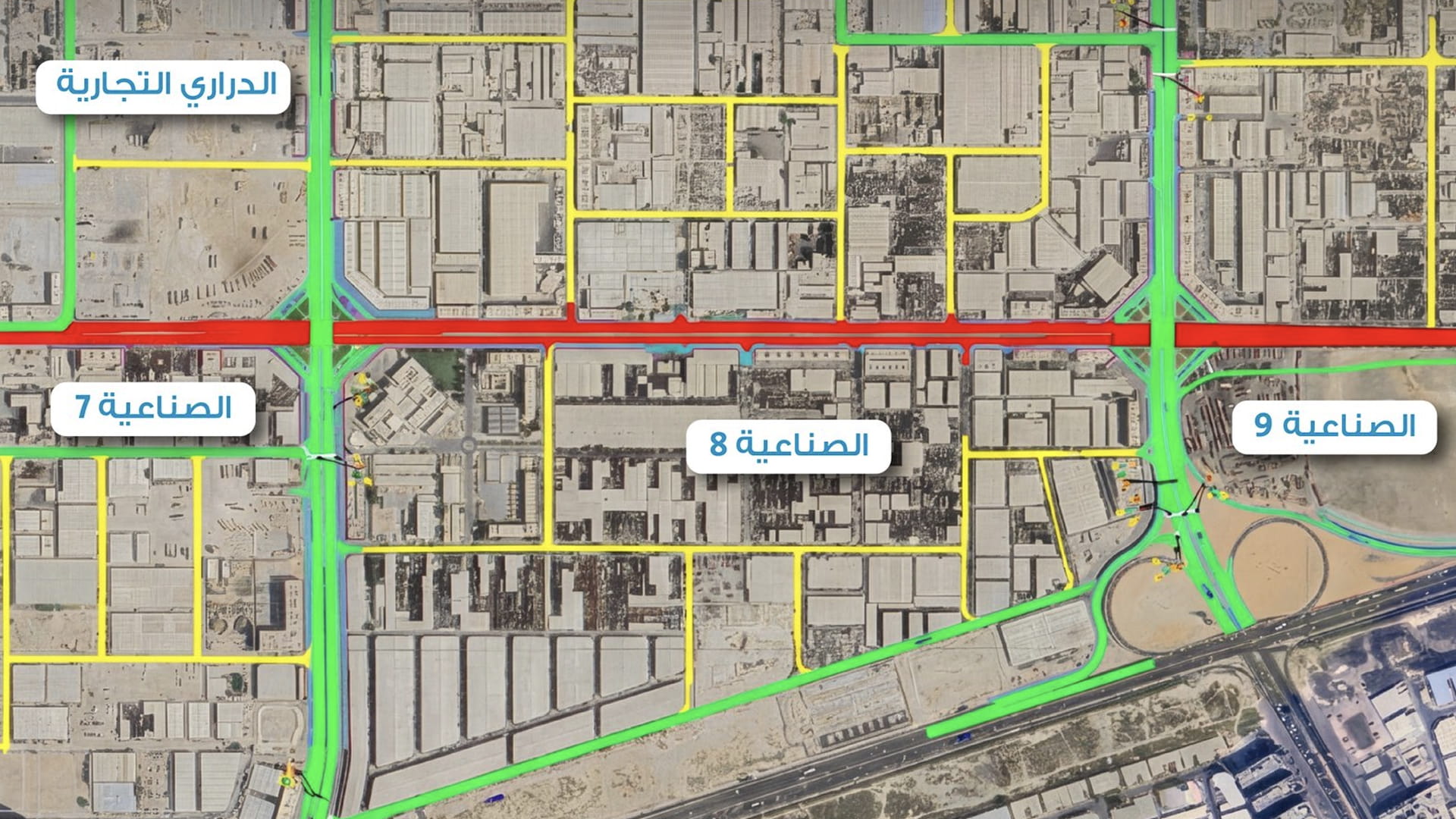 SRTA Temporary traffic diversion on Al Khan Road Friday