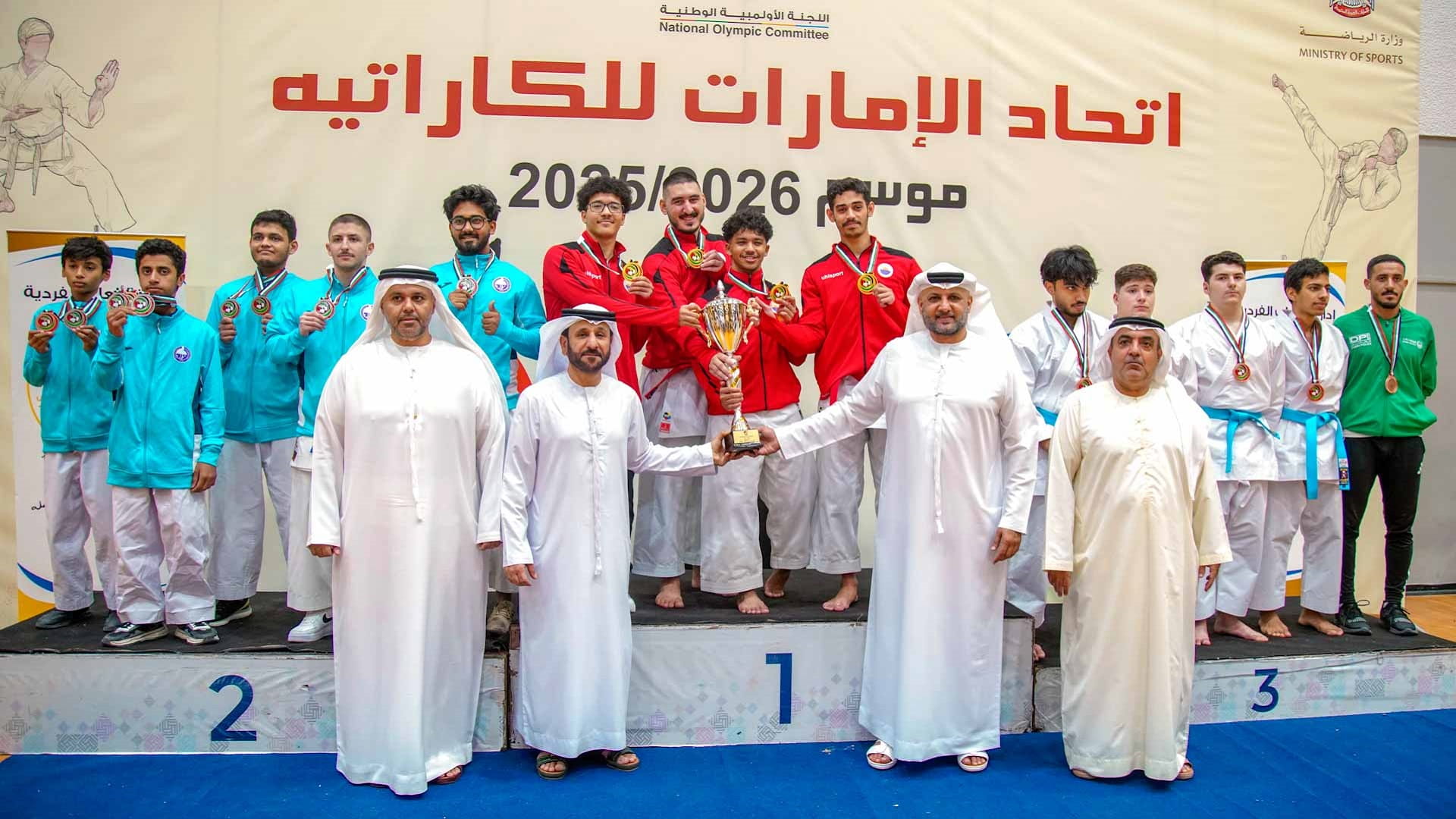 نادي الشارقة يهيمن على كأس الاتحاد للكاراتيه للكاتا 