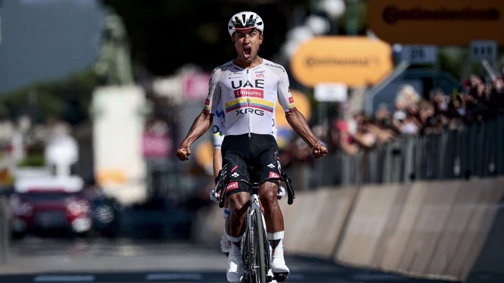 Image for the title: UAE – XRG enhances points at Giro d’Italia 2026 