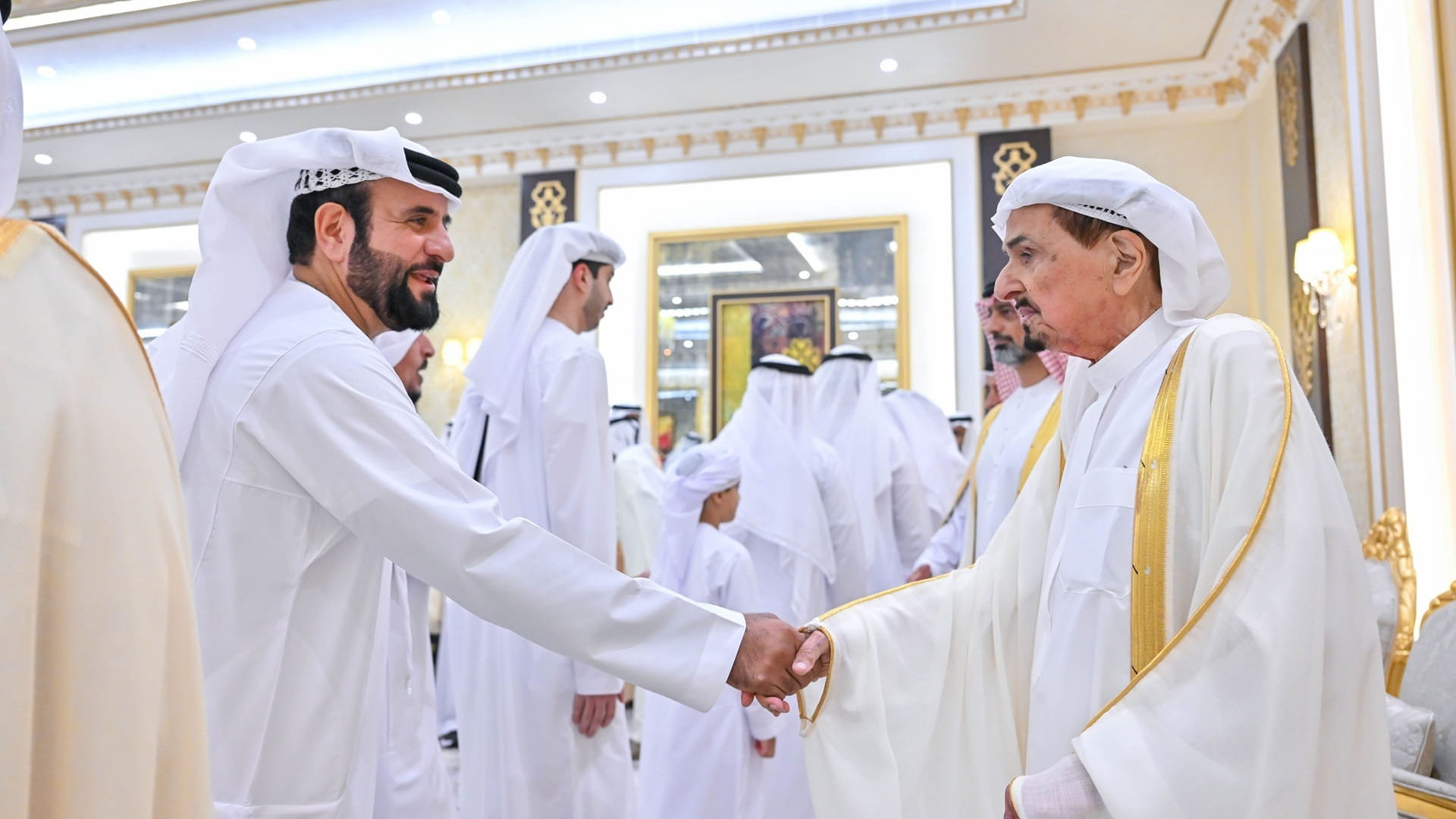 Ajman Ruler receives Eid Al-Adha well-wishers 