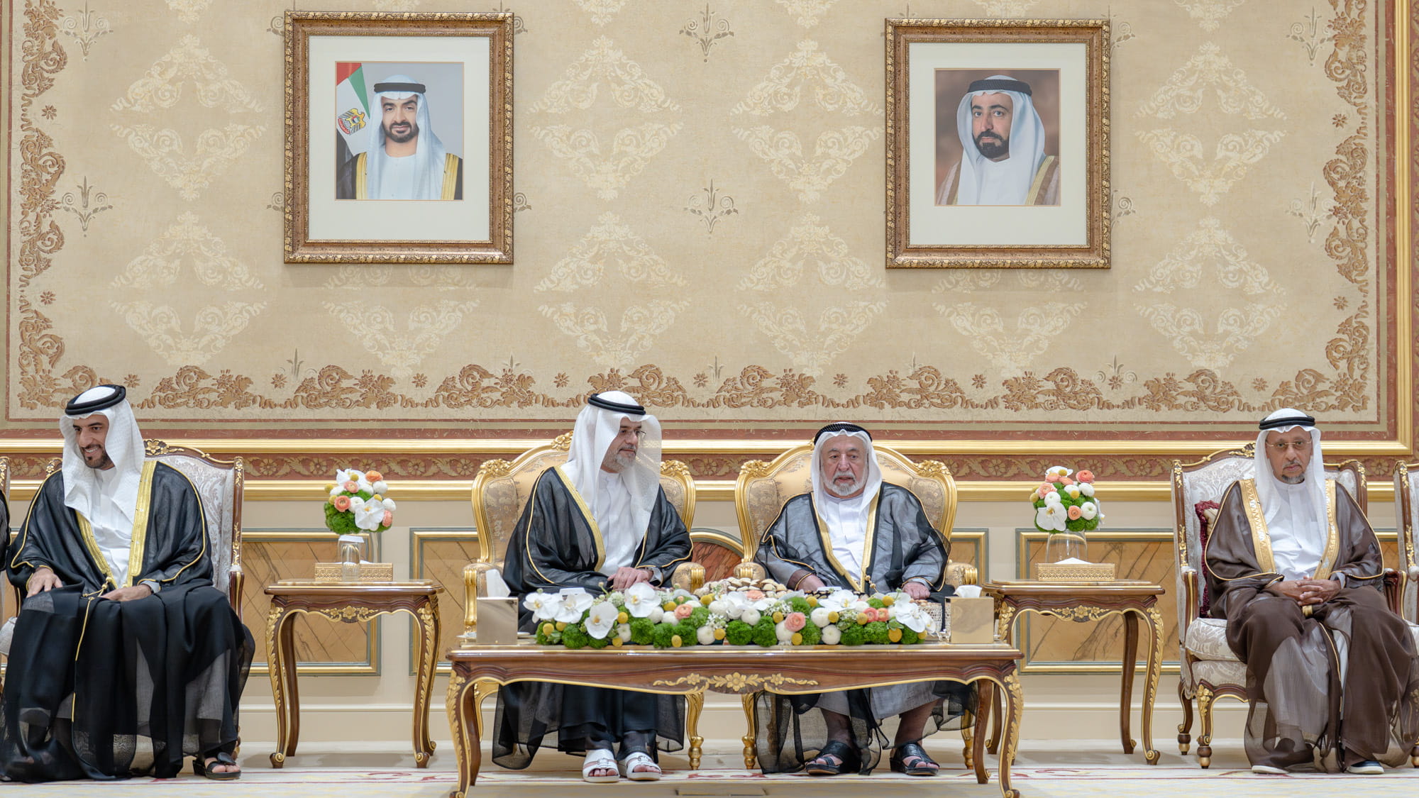 Image for the title: Sharjah Ruler receives senior officials' Eid well-wishings 
