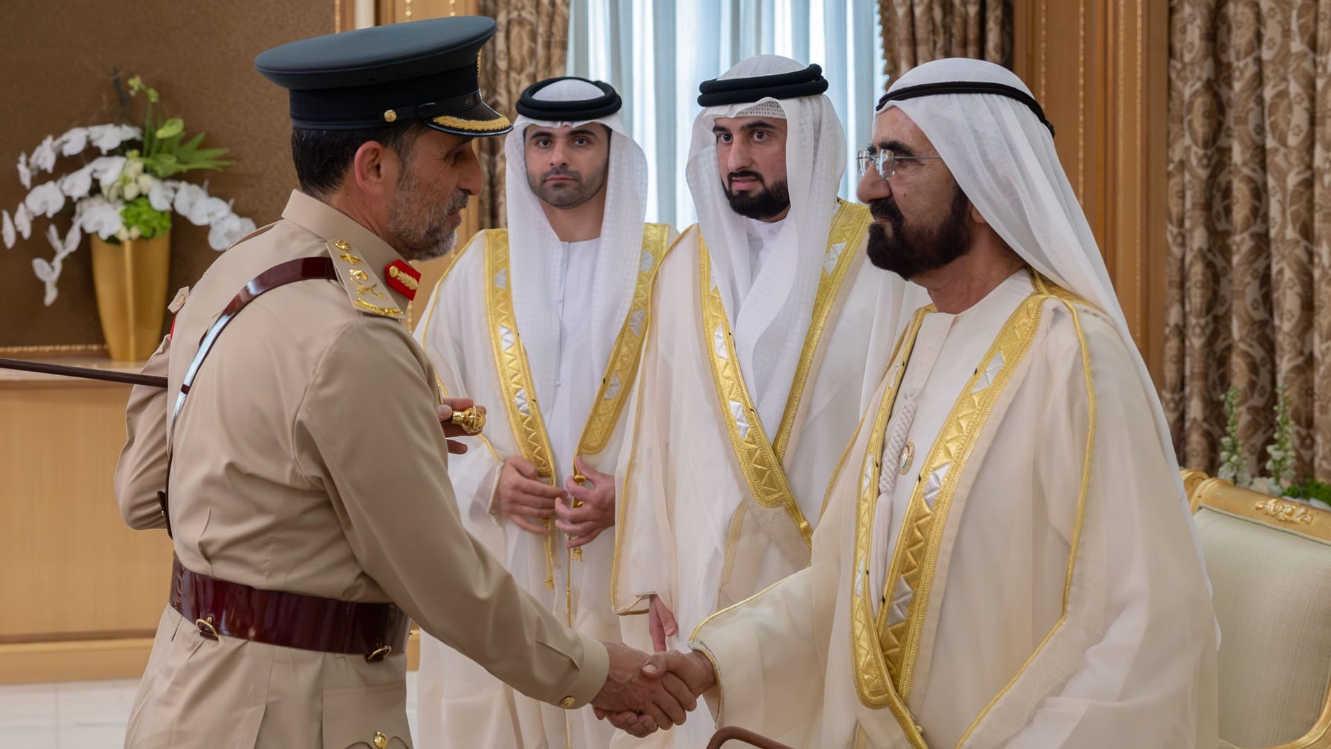 Image for the title: Mohammed bin Rashid receives Eid Al Adha well-wishers 