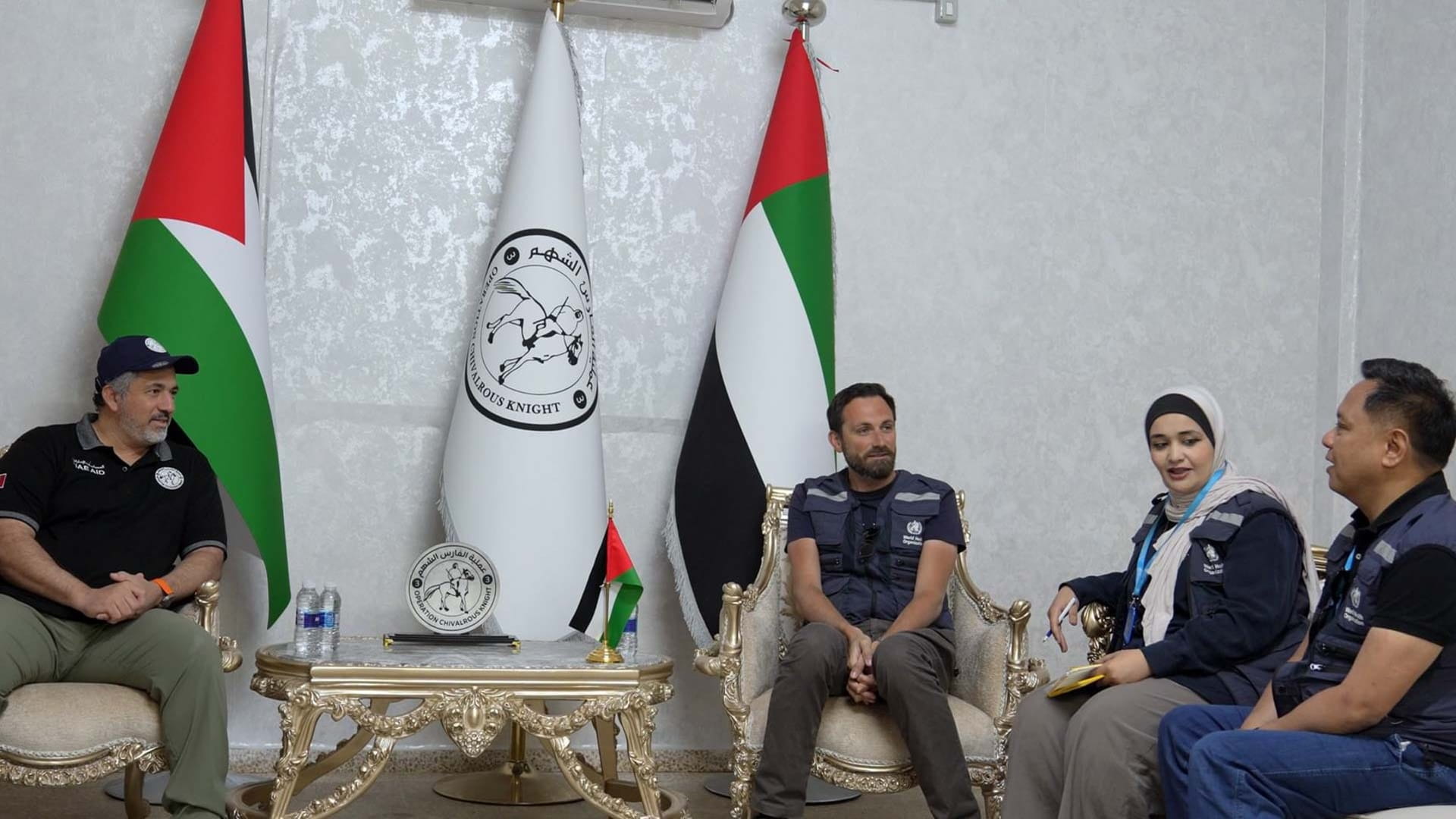 WHO deleg. hails medical relief at UAE field hospital in Rafah
