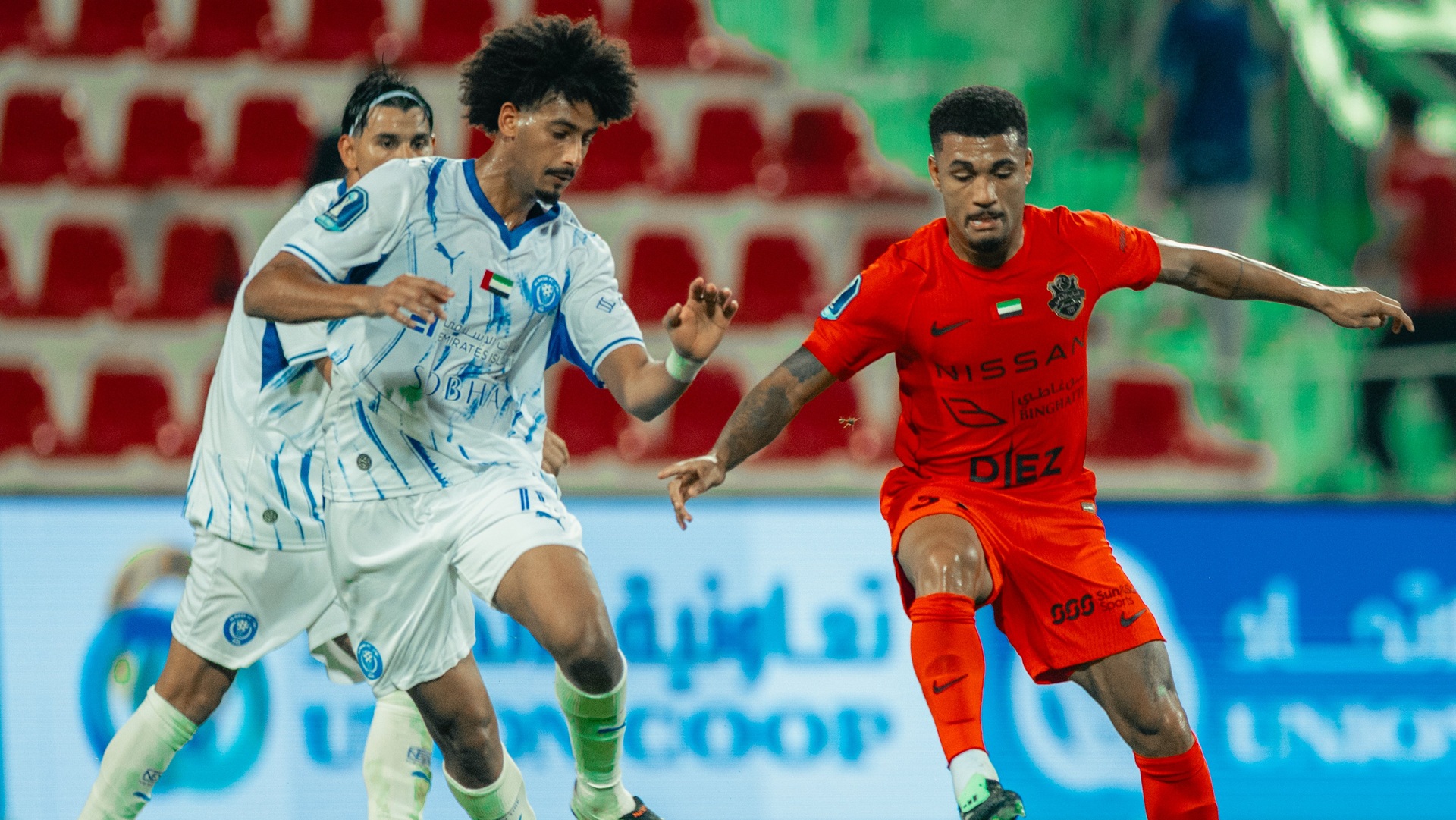 صورة بعنوان: شباب الأهلي يتعادل مع النصر في كأس مصرف أبوظبي الإسلامي 