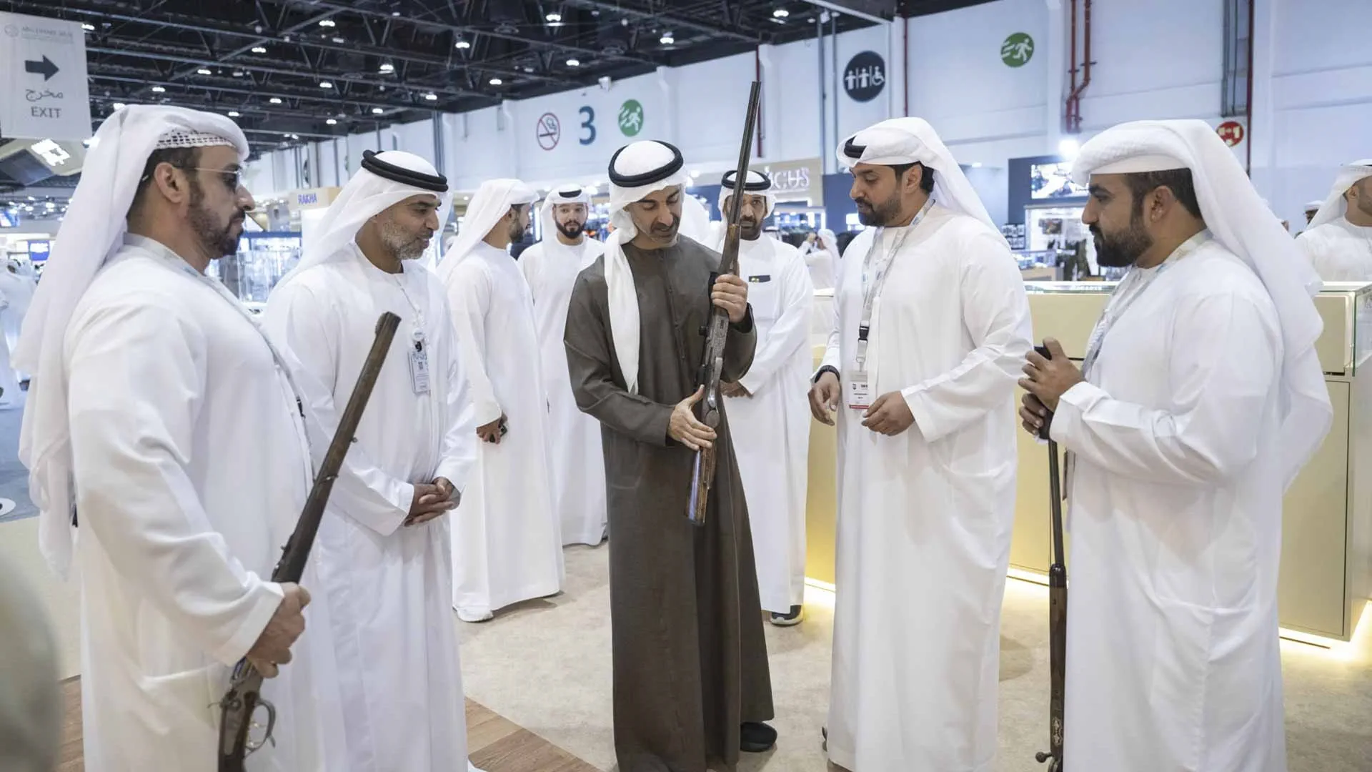 Hamdan bin Mohamed bin Zayed visits 23rd ADIHEX 