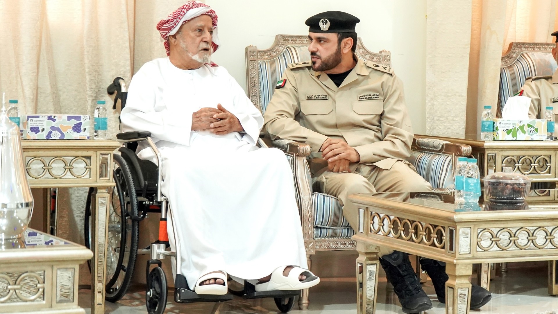 صورة بعنوان: مدير عام دفاع مدني الشارقة يطلع على احتياجات وادي الحلو   