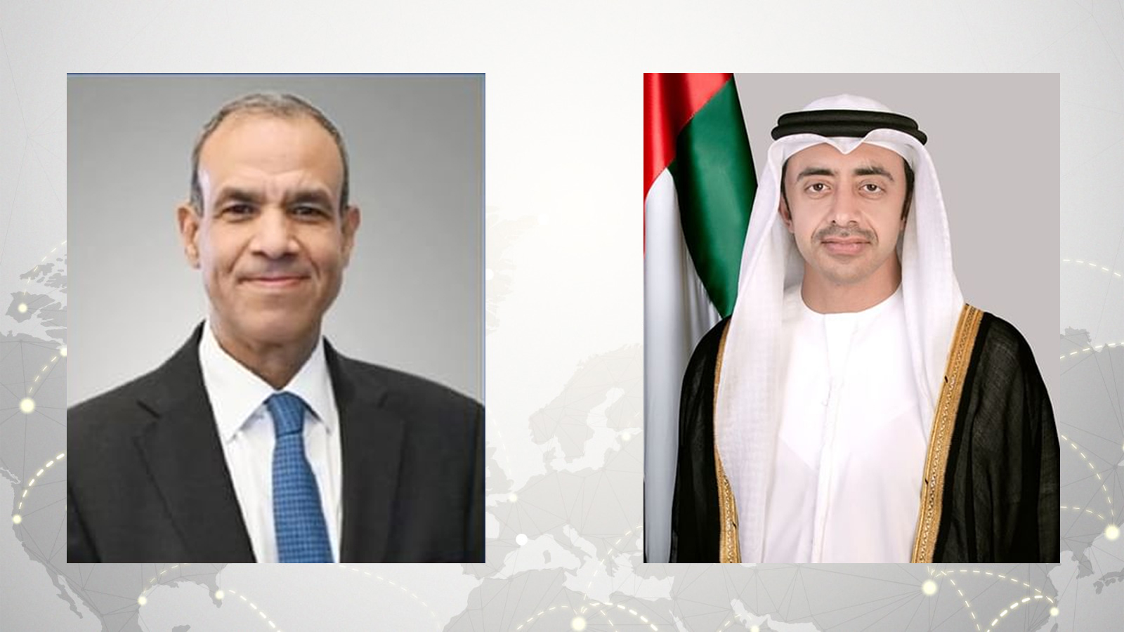 عبد الله بن زايد ووزير الخارجية المصري يبحثان التطورات الإقليمية