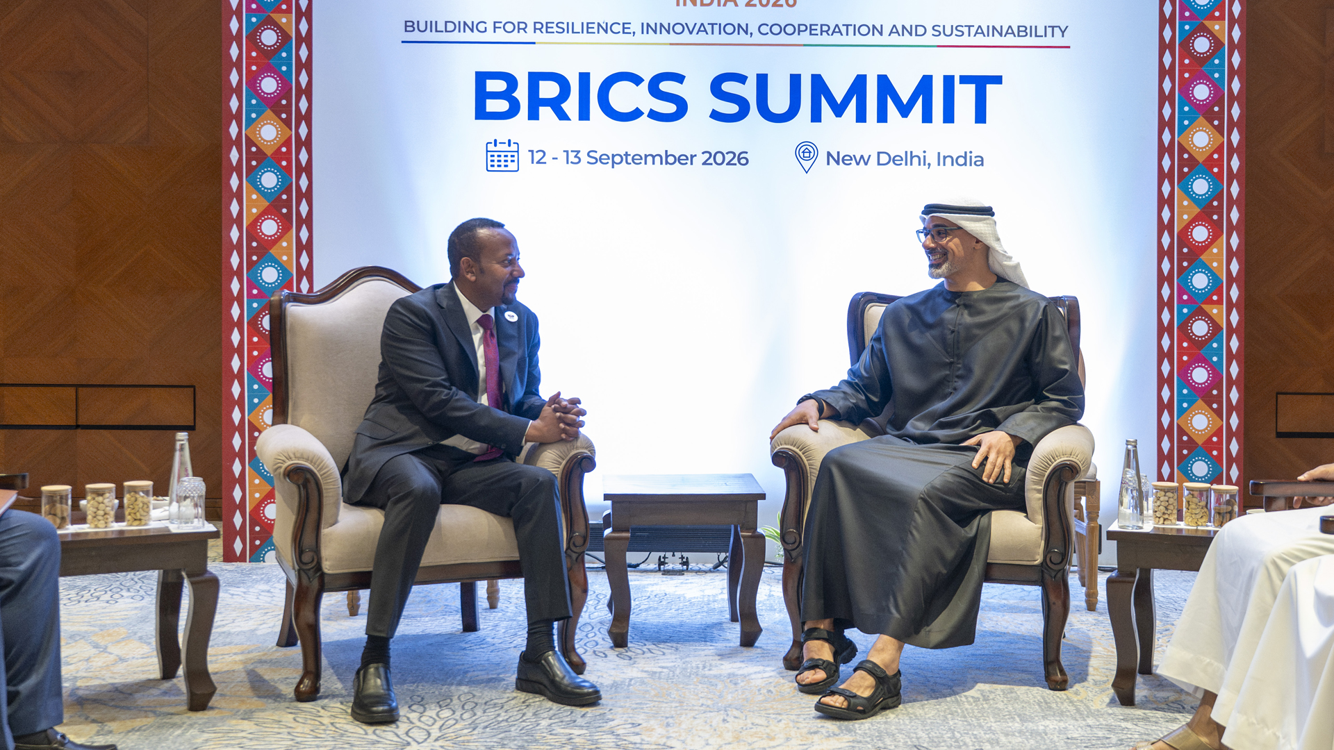 Abu Dhabi CP meets PM of Ethiopia on sidelines of BRICS 