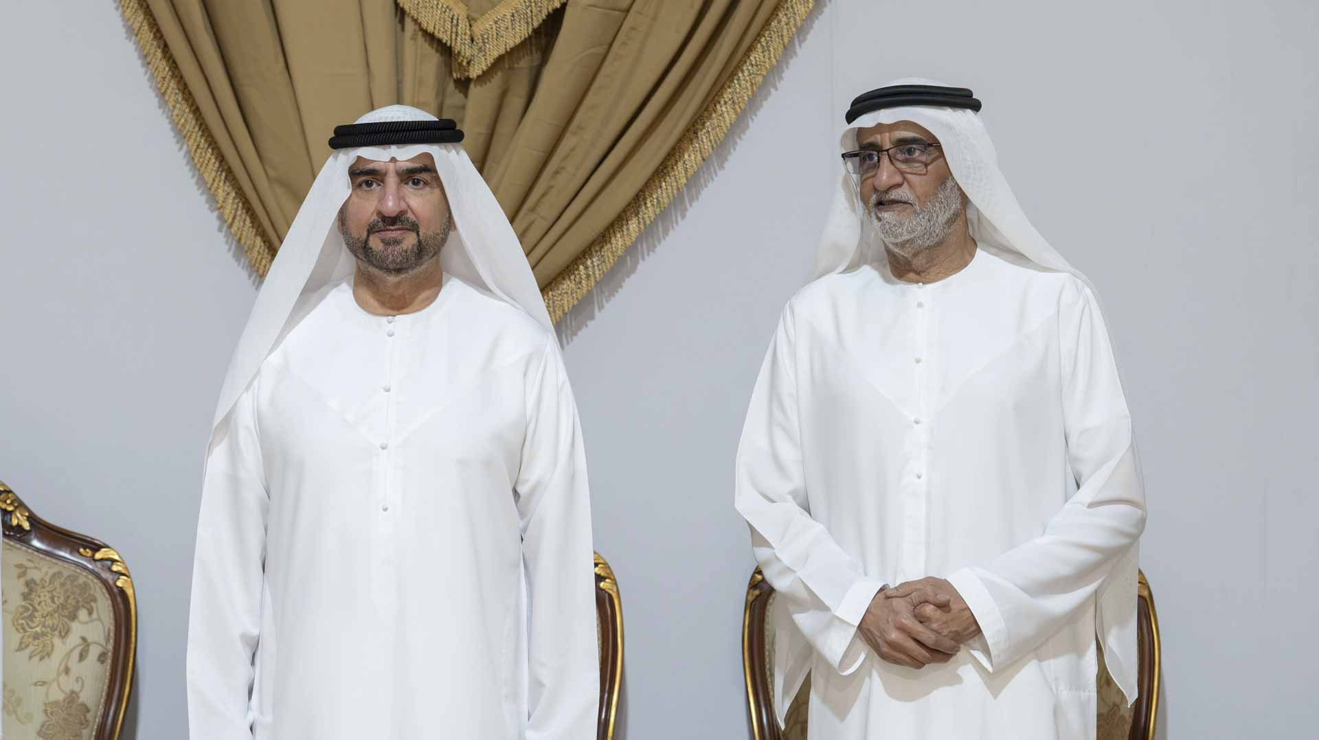 Abdullah bin Salem receives condolences on Sheikh Mohammed's death 
