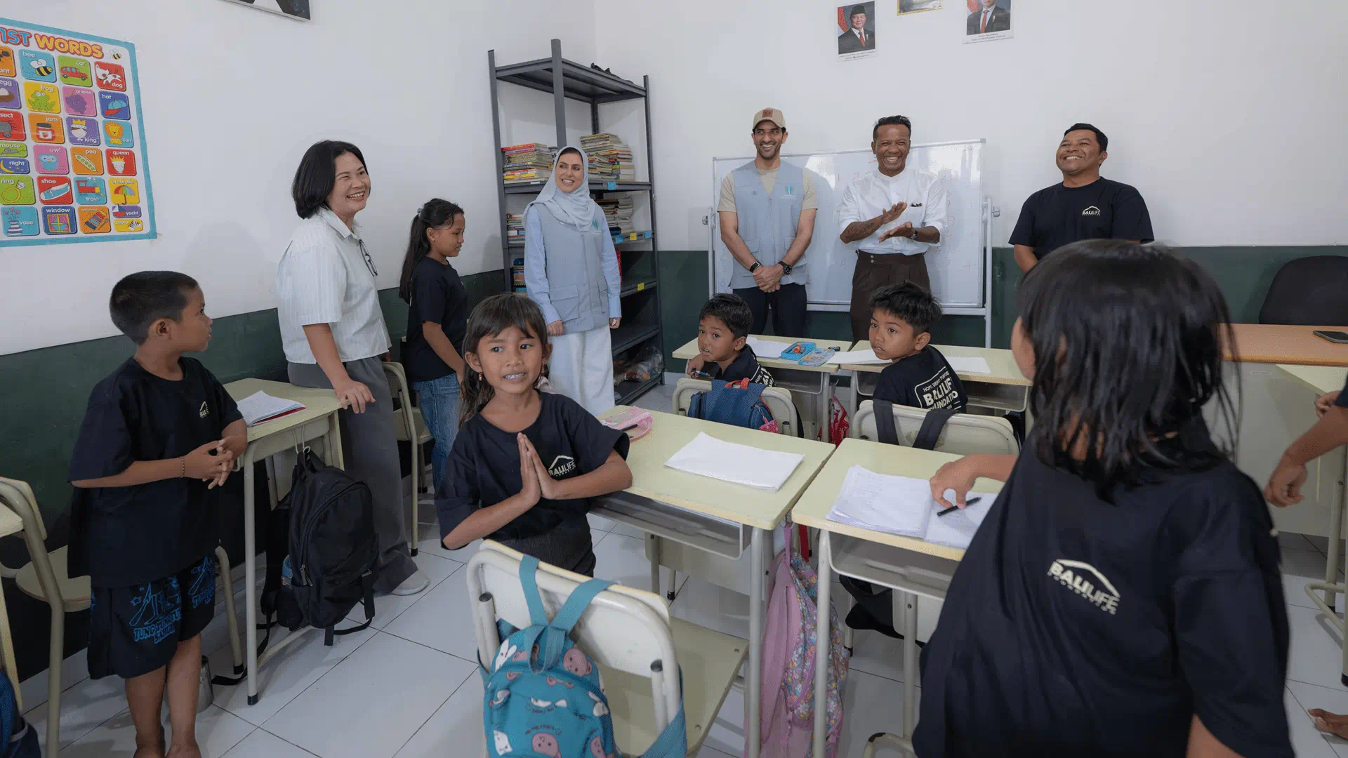 Sultan bin Ahmed Reviews Humanitarian Projects in Bali