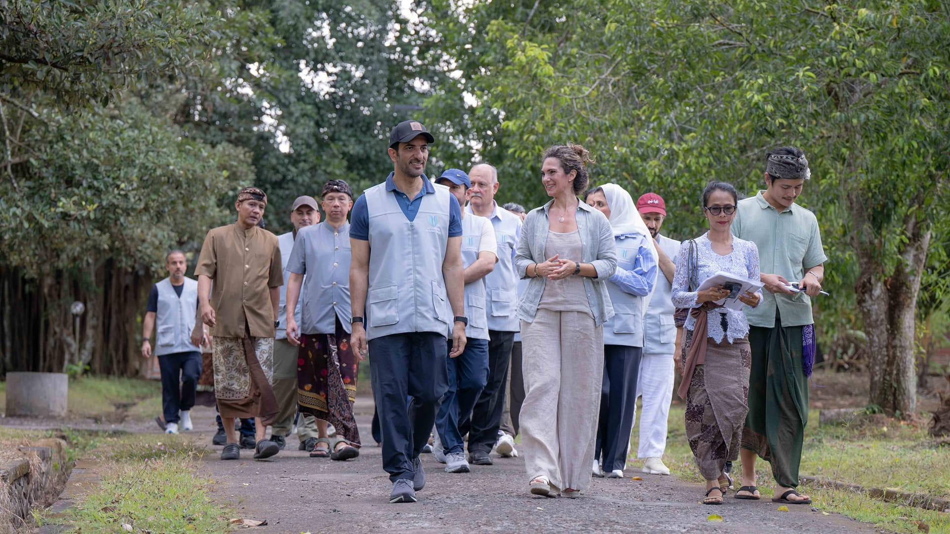 Image for the title: Sultan bin Ahmed visits charitable initiatives in Bali 