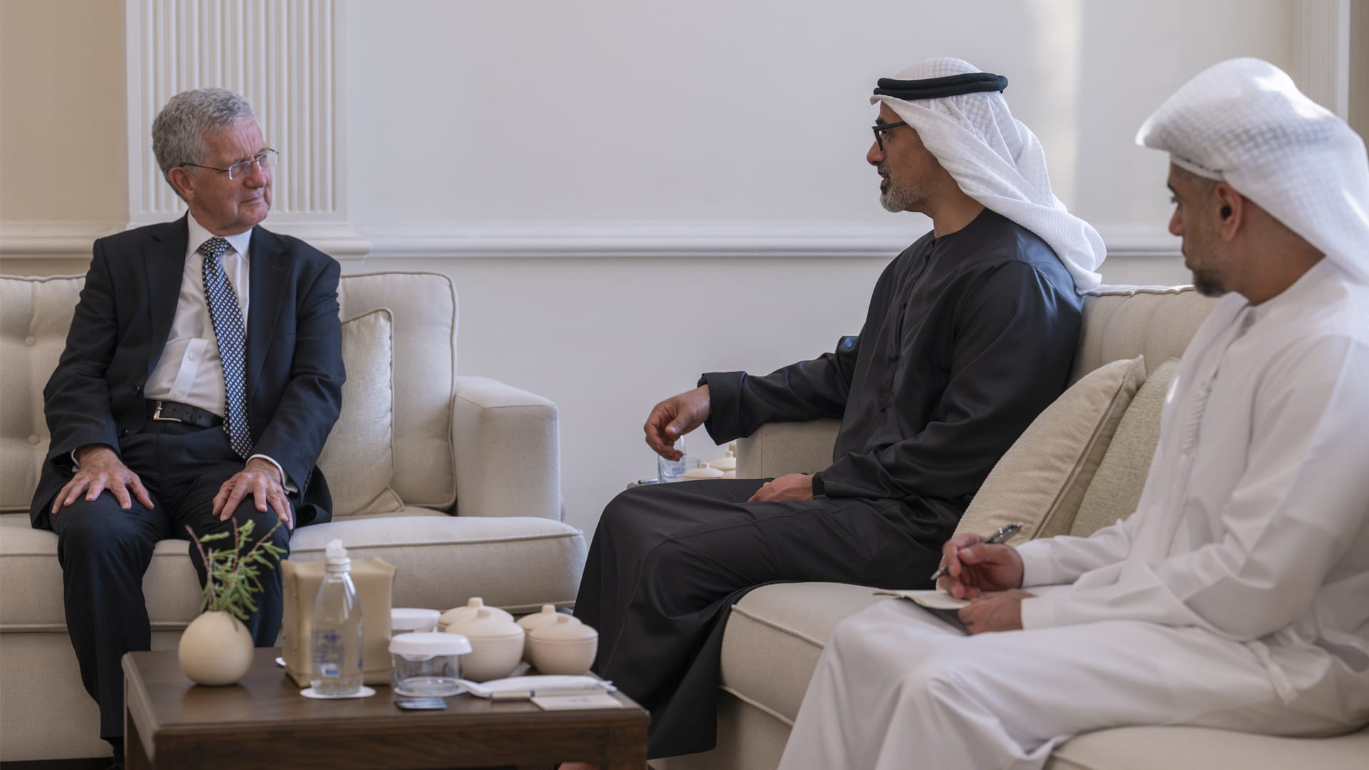 Khaled bin Mohamed receives Chief Justice of ADGM Courts