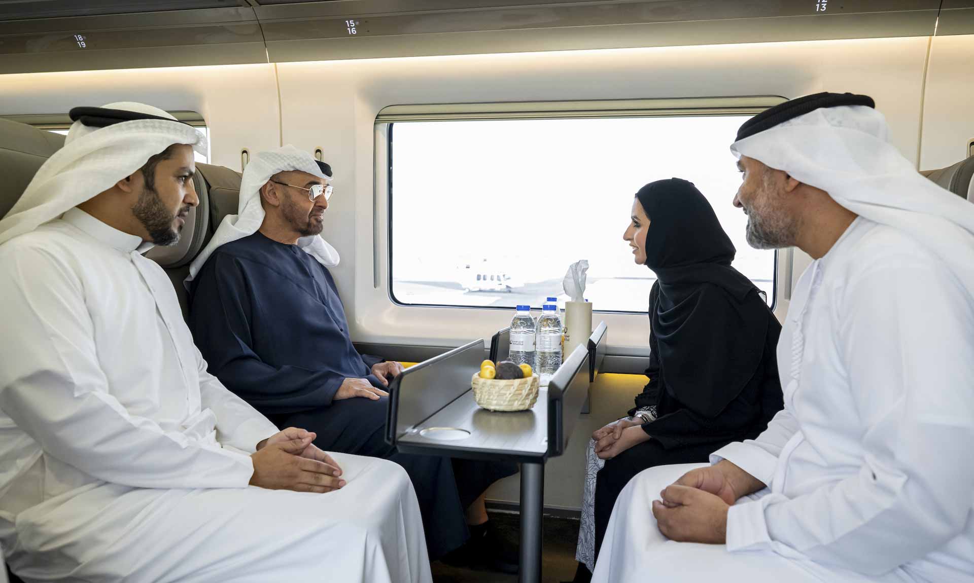 Image for the title: Dubai CP, Theyab bin Mohamed open Etihad Rail’s Dubai Station 