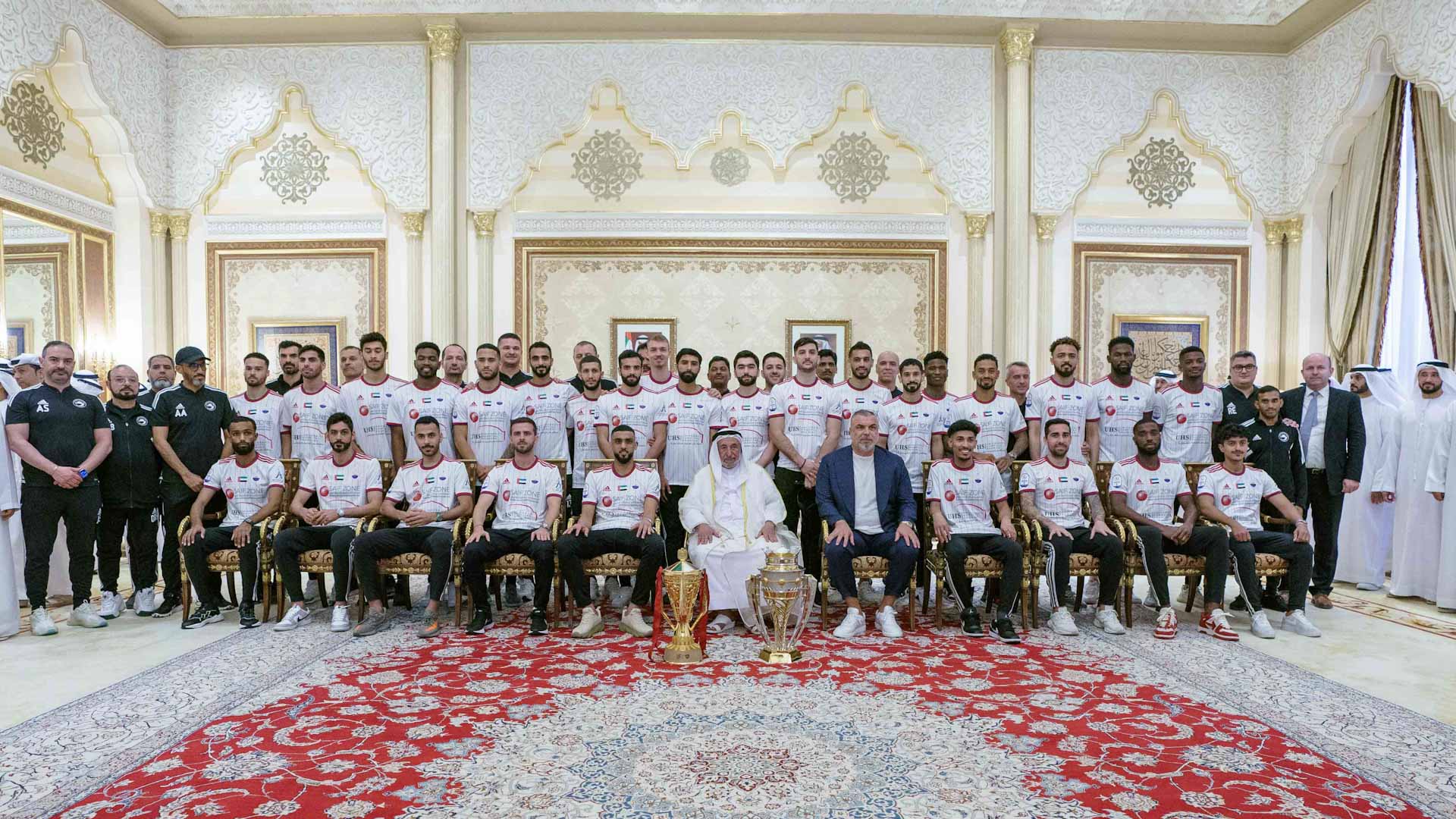 Sharjah Ruler receives champion of UAE President's Cup