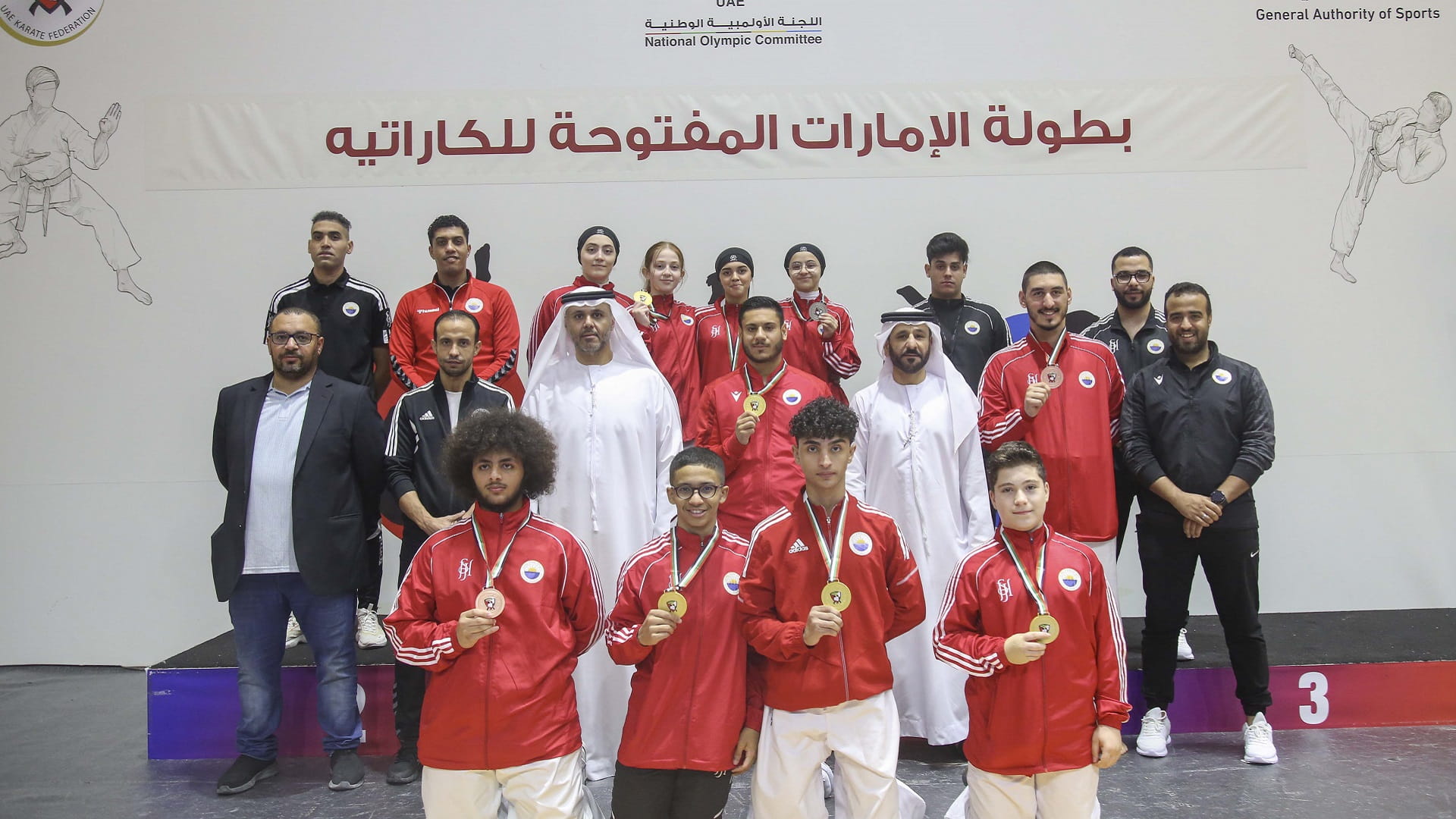Sharjah Club leads the UAE Open Karate Championship