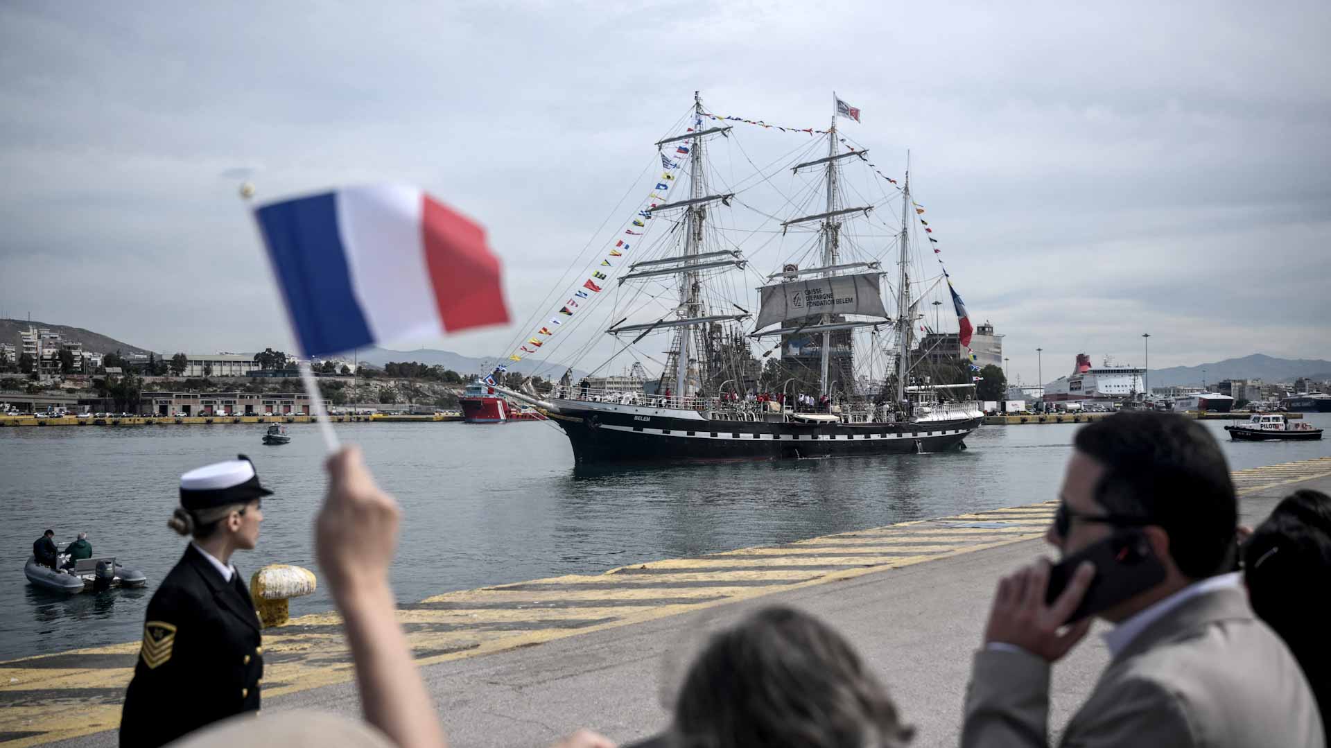 Olympic torch begins its voyage to France